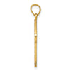14k Diamond-cut Latin Cross Pendant