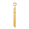 Gold Hollow Latin Cross Pendant