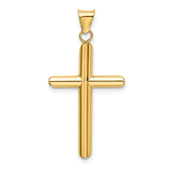 Gold Hollow Latin Cross Pendant