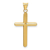 Gold Hollow Latin Cross Pendant