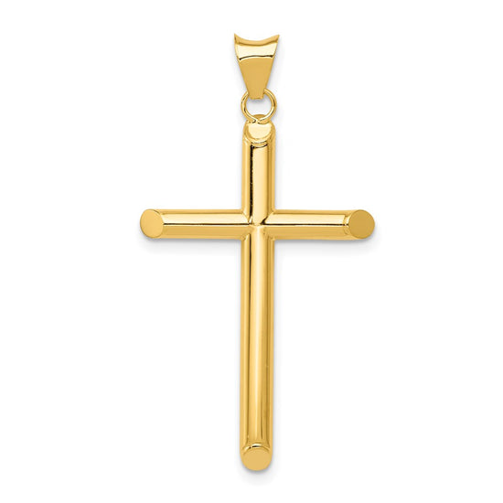 Gold Hollow Latin Cross Pendant