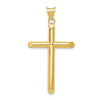 Gold Hollow Latin Cross Pendant