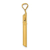 Gold Hollow Latin Cross Pendant