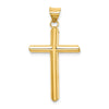 Gold Hollow Latin Cross Pendant