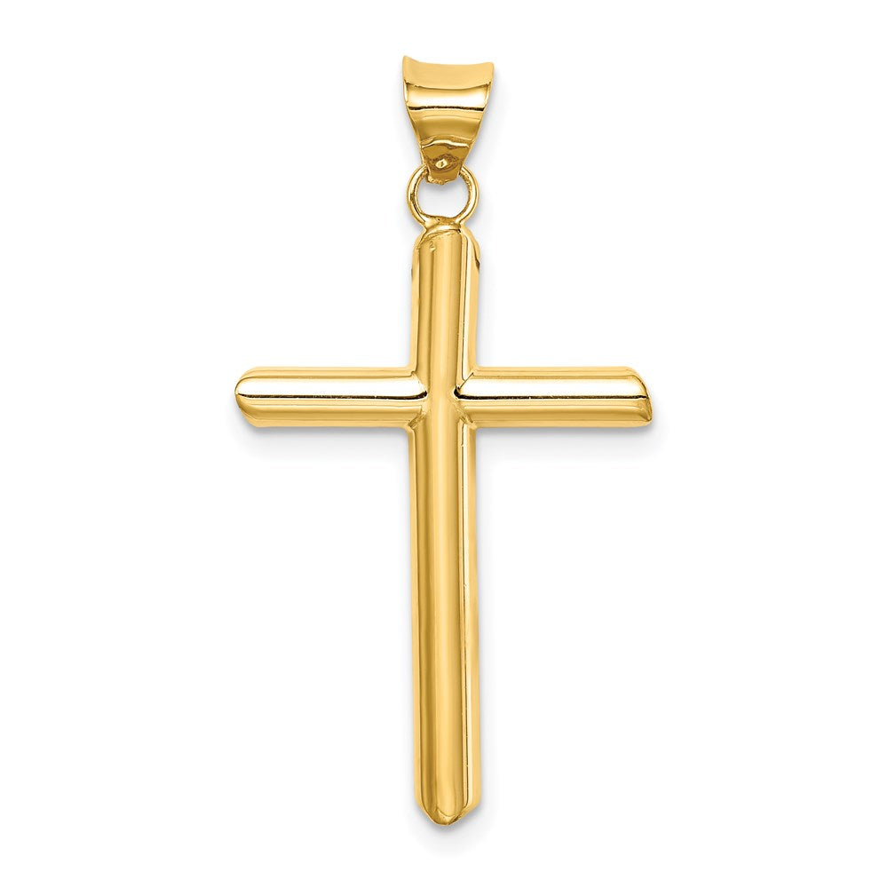 Gold Hollow Latin Cross Pendant
