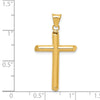 Gold Hollow Latin Cross Pendant