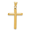 Gold Hollow Latin Cross Pendant