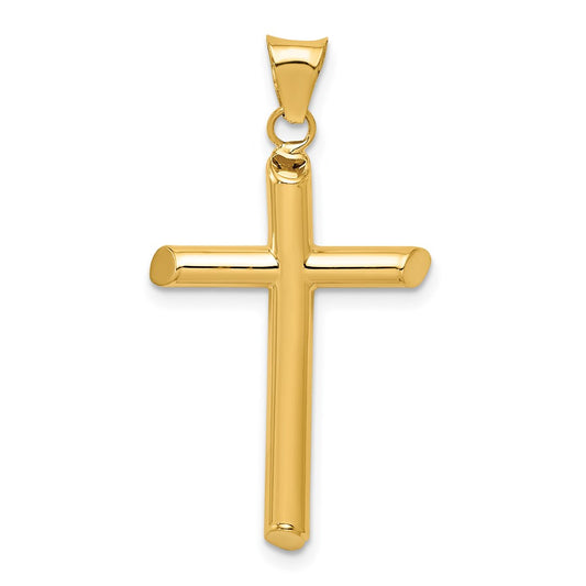 Gold Hollow Latin Cross Pendant