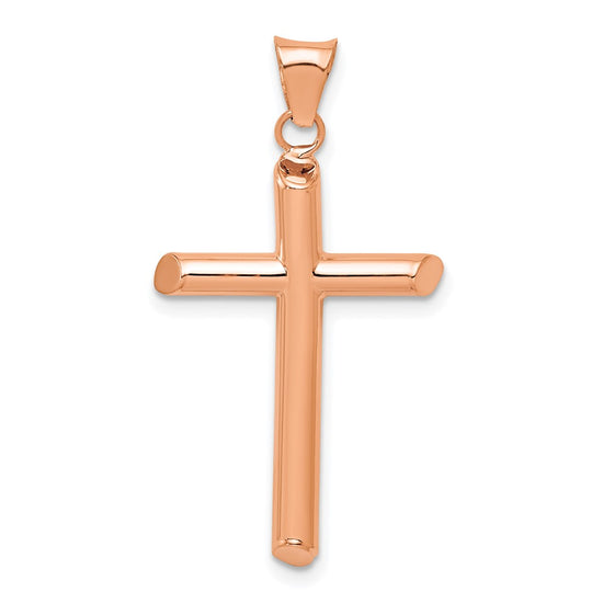 Gold Hollow Latin Cross Pendant