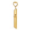Gold Hollow Latin Cross Pendant