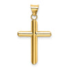 Gold Hollow Latin Cross Pendant