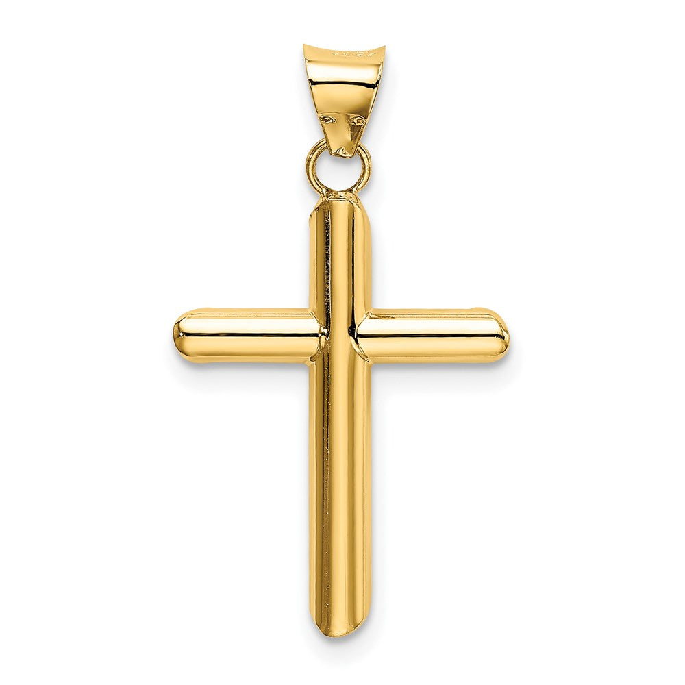 Gold Hollow Latin Cross Pendant