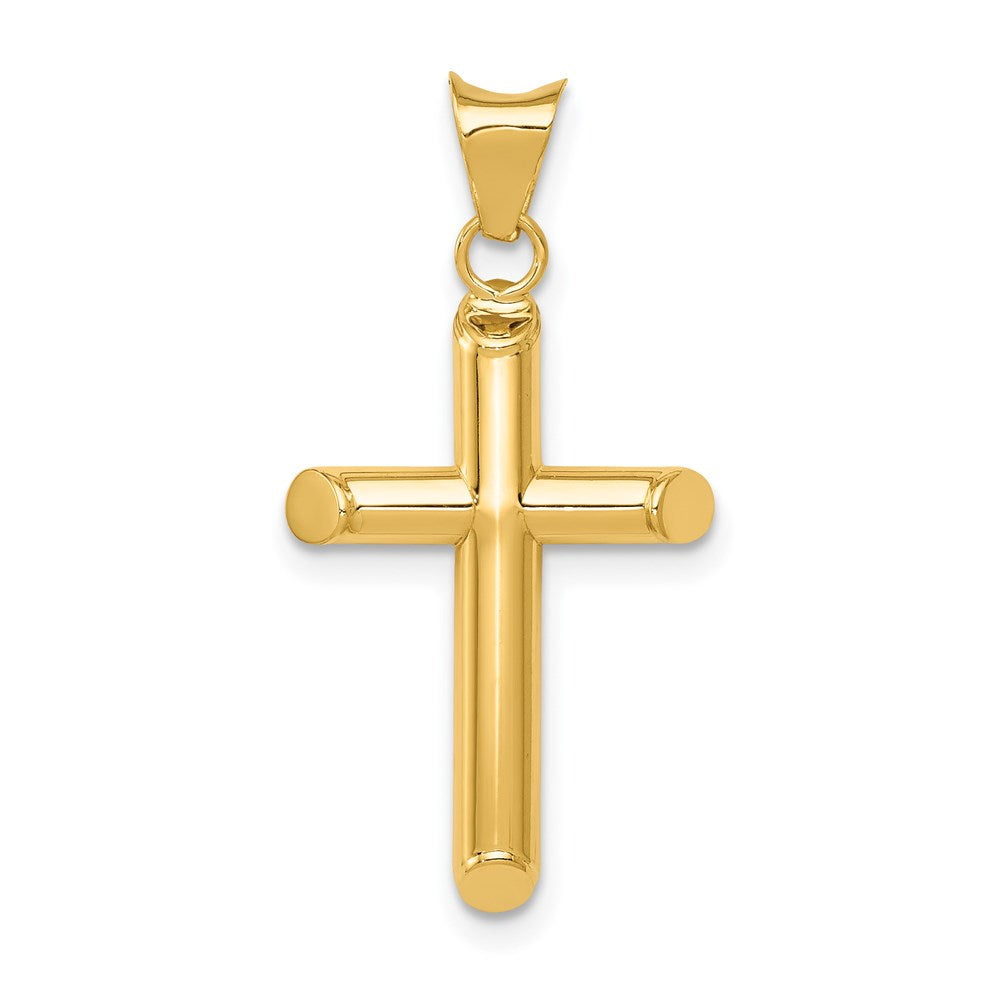 Gold Hollow Latin Cross Pendant