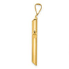 Gold Hollow Latin Cross Pendant