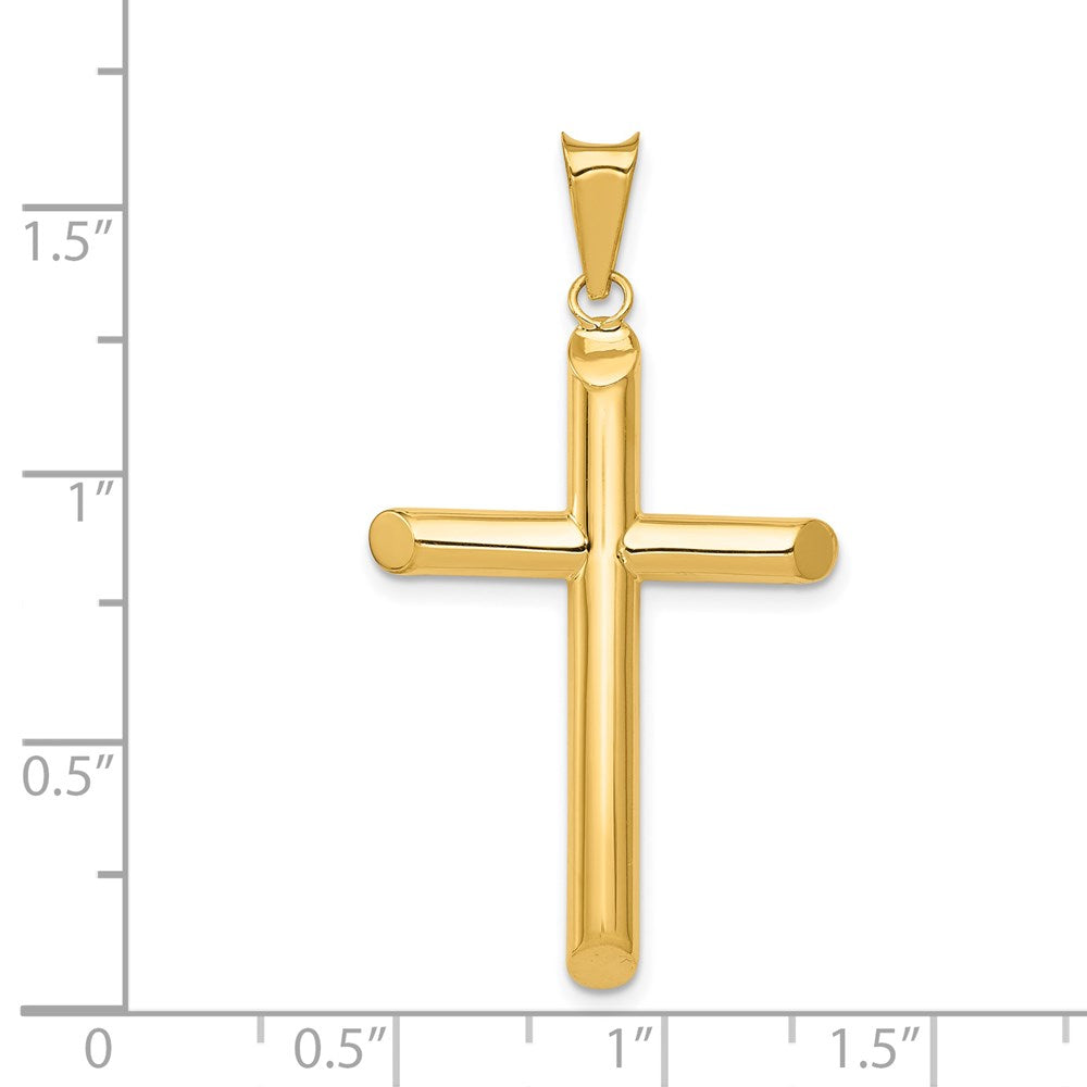 Gold Hollow Latin Cross Pendant