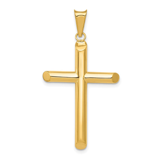 Gold Hollow Latin Cross Pendant