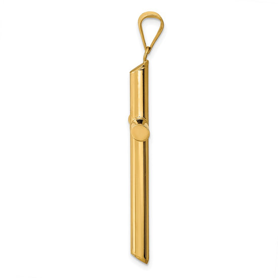 Gold Hollow Latin Cross Pendant