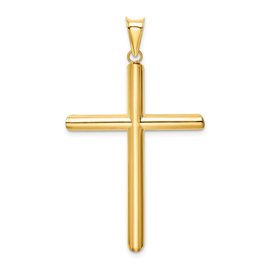 Gold Hollow Latin Cross Pendant