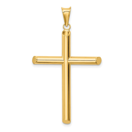 Gold Hollow Latin Cross Pendant