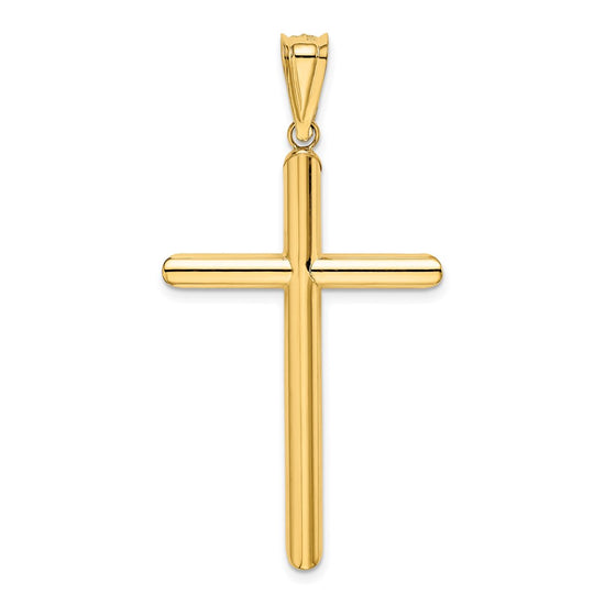 Gold Hollow Latin Cross Pendant