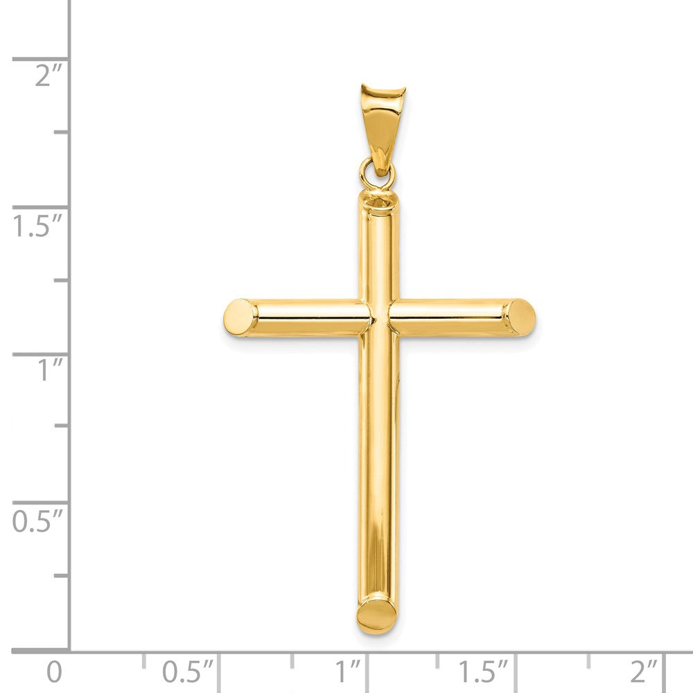 Gold Hollow Latin Cross Pendant