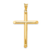 Gold Hollow Latin Cross Pendant