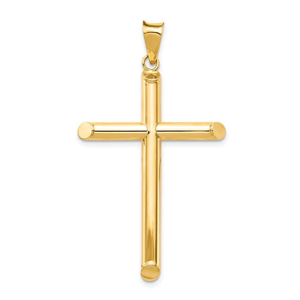 Gold Hollow Latin Cross Pendant