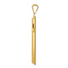 Gold Hollow Latin Cross Pendant