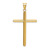 Gold Hollow Latin Cross Pendant