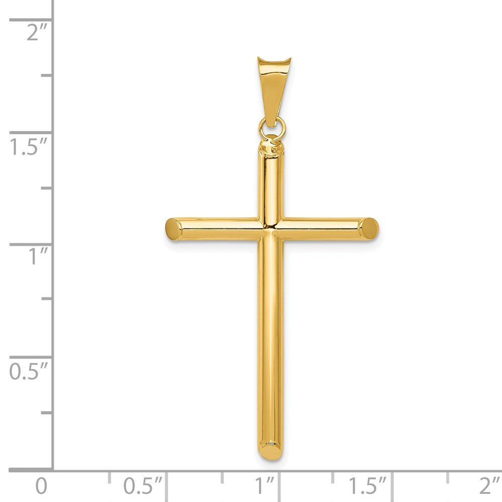 Gold Hollow Latin Cross Pendant