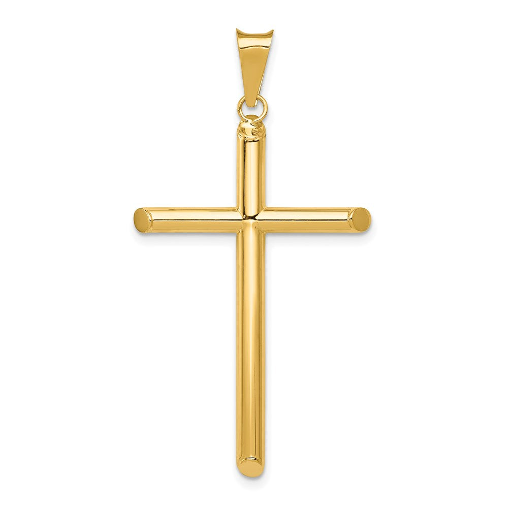 Gold Hollow Latin Cross Pendant