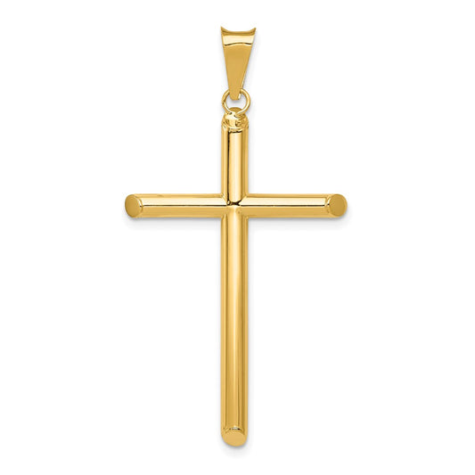 Gold Hollow Latin Cross Pendant