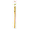 Gold Hollow Latin Cross Pendant