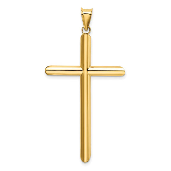 Gold Hollow Latin Cross Pendant