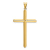 Gold Hollow Latin Cross Pendant