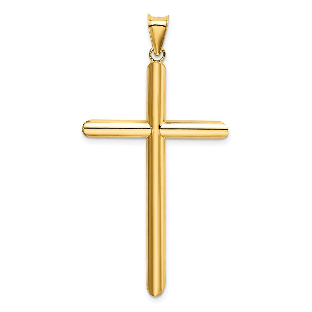 Gold Hollow Latin Cross Pendant