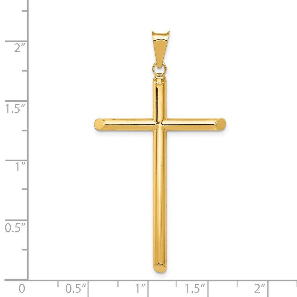 Gold Hollow Latin Cross Pendant