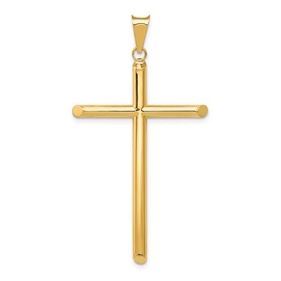 Gold Hollow Latin Cross Pendant