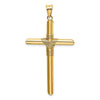 Gold Hollow Latin Cross Pendant
