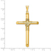 Gold Hollow Latin Cross Pendant