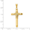 Gold Hollow Latin Cross Pendant