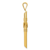 Gold Hollow Latin Cross Pendant