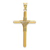 Gold Hollow Latin Cross Pendant