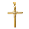 Gold Hollow Latin Cross Pendant