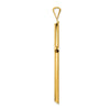 Gold Hollow Latin Cross Pendant