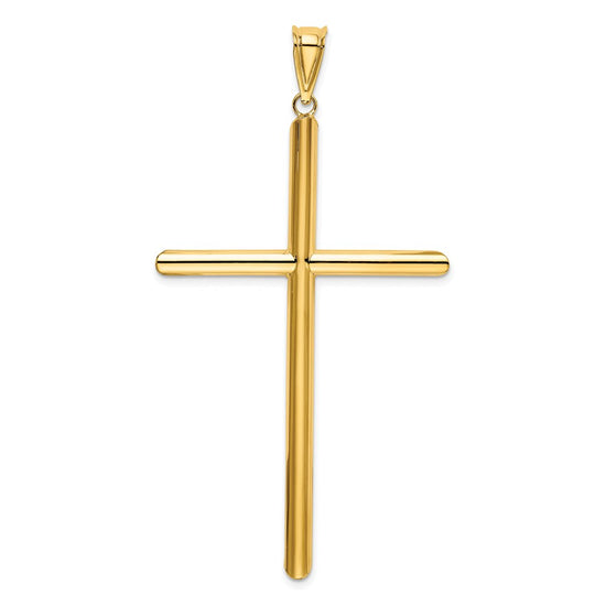 Gold Hollow Latin Cross Pendant