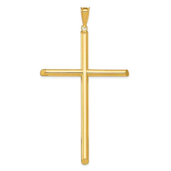 Gold Hollow Latin Cross Pendant