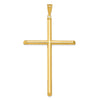 Gold Hollow Latin Cross Pendant