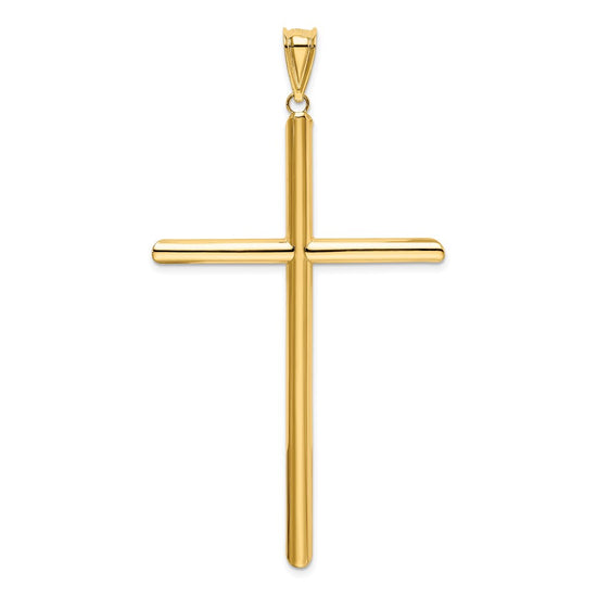 Gold Hollow Latin Cross Pendant