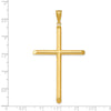 Gold Hollow Latin Cross Pendant